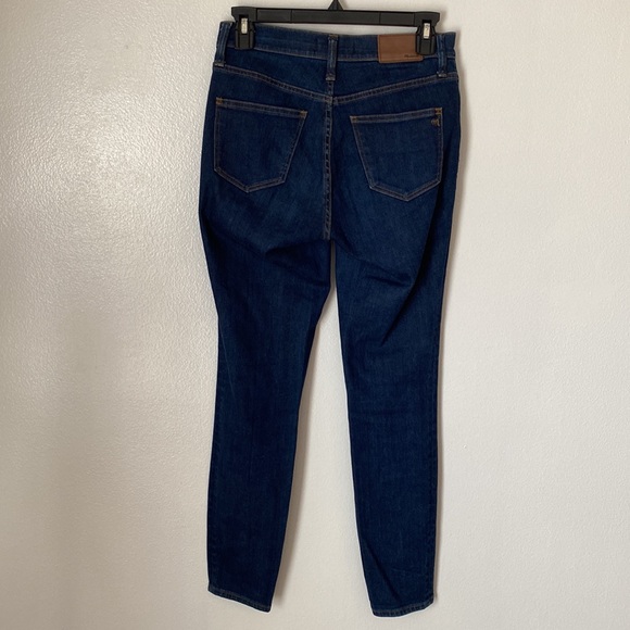 Madewell High-Riser Skinny Jeans in Hayes Wash  size 27 womens denim dark - Picture 4 of 4